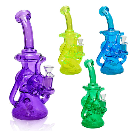 12" Multi-Recycler Glass Dab Rig – Premium Concentrate Water Pipe