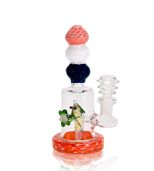 6" Color Dog Water Pipe