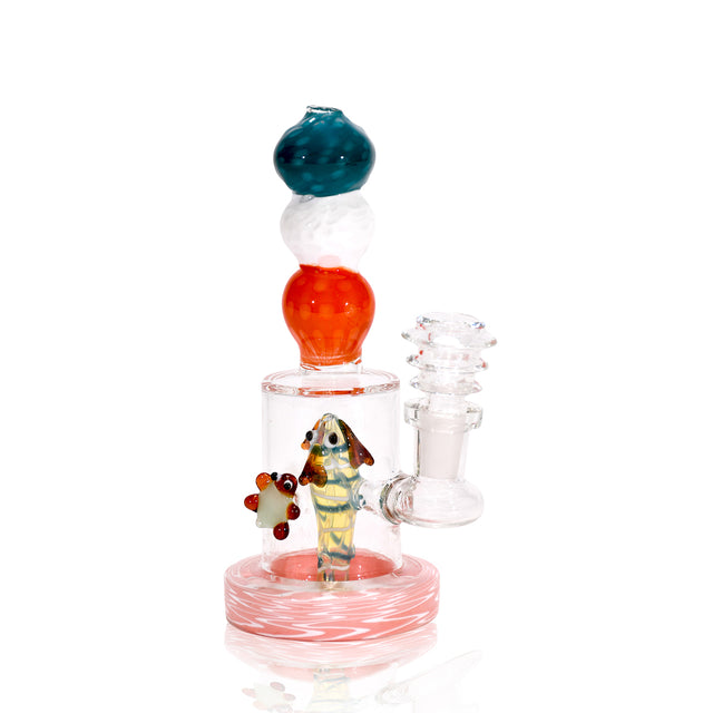 6" Color Dog Water Pipe