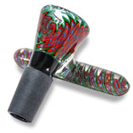 14mm Swirl Glass Bowl with Grip Handle