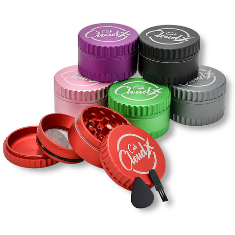 65Mm Fancy Round Cali Cloudx Chrome Grinder