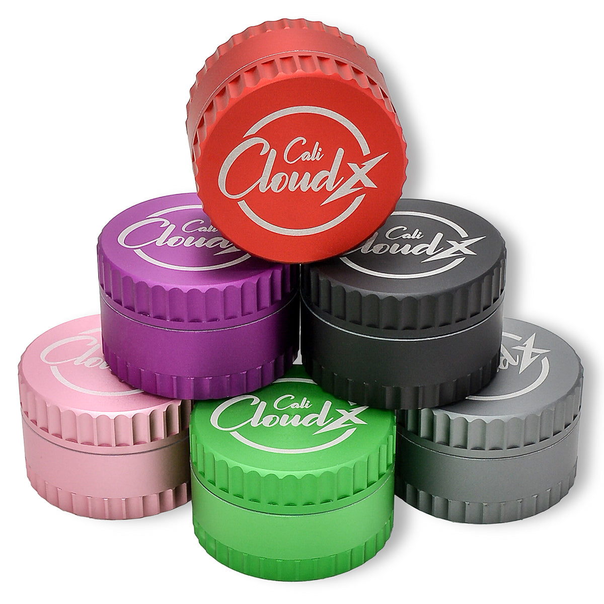 65Mm Fancy Round Cali Cloudx Chrome Grinder