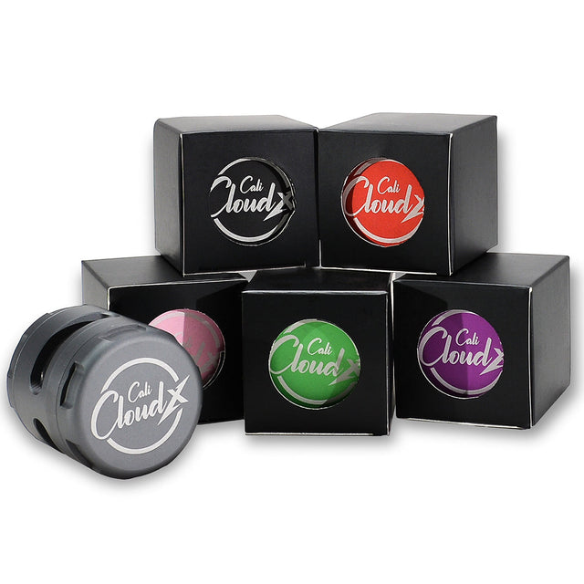60Mm Round Aluminum & Glass Cali Cloudx Grinder