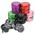 60Mm Round Aluminum & Glass Cali Cloudx Grinder