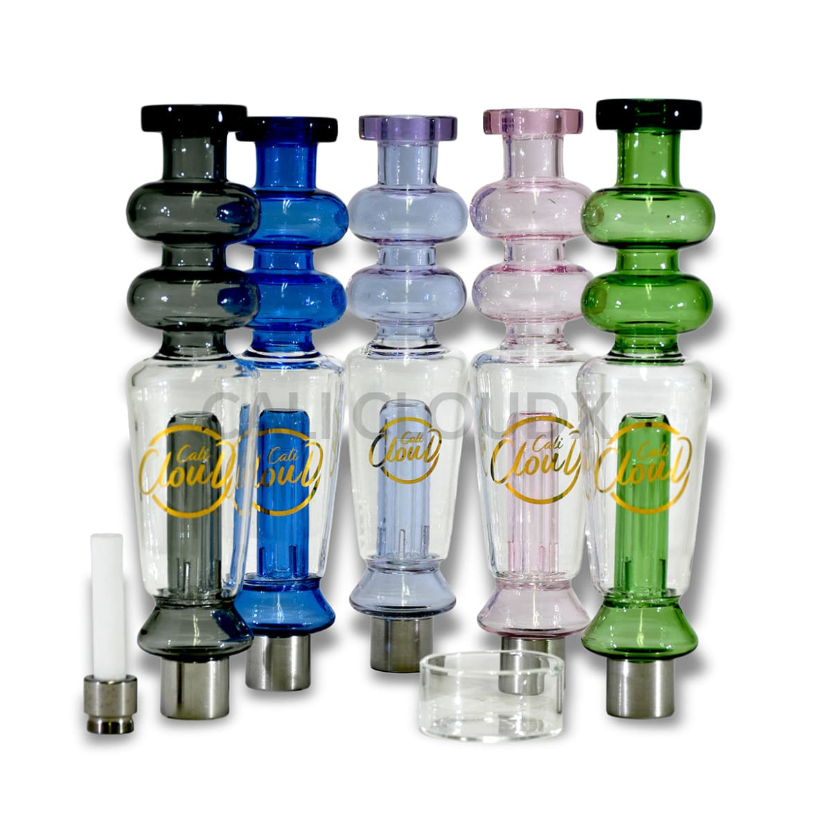 Cali Cloud Two Ball CX Straw – Premium Dab Straw Kit Assorted Colors