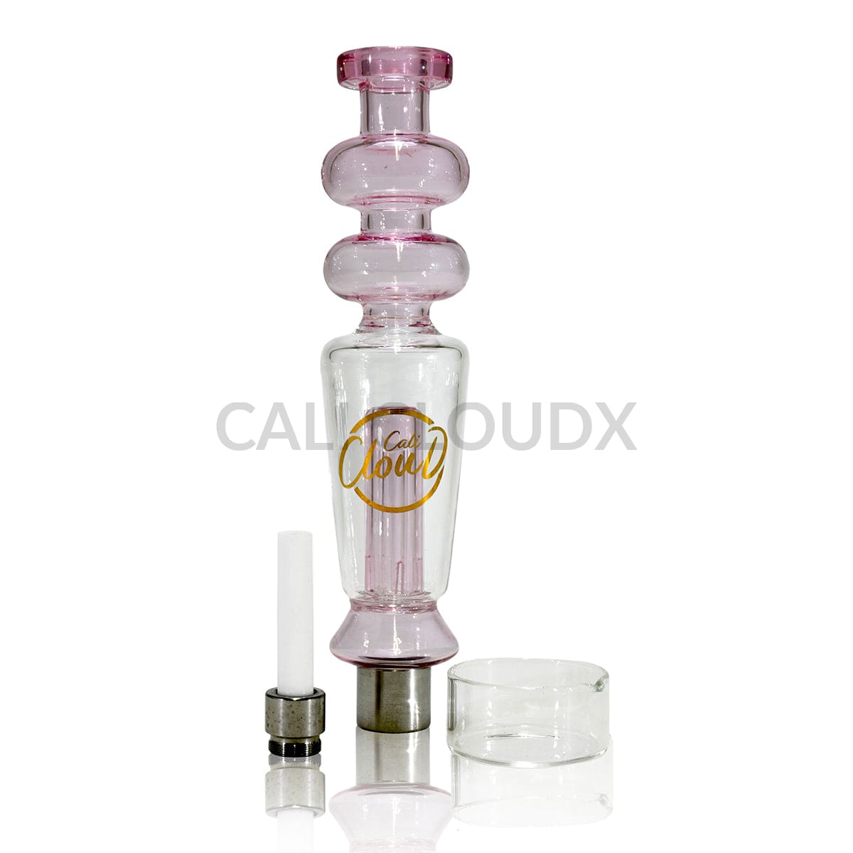 Cali Cloud Two Ball CX Straw – Premium Dab Straw Kit Pink
