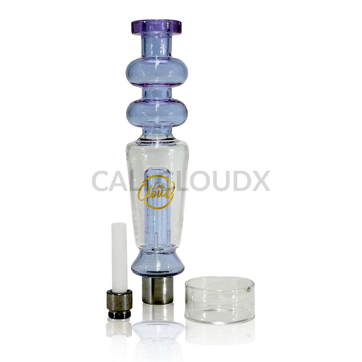 Cali Cloud Two Ball CX Straw – Premium Dab Straw Kit Purple