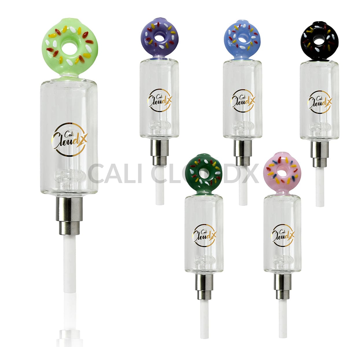 Cali CloudX Donut CX Recycler Nectar Collector – Premium Dab Straw Kit Nectar collector