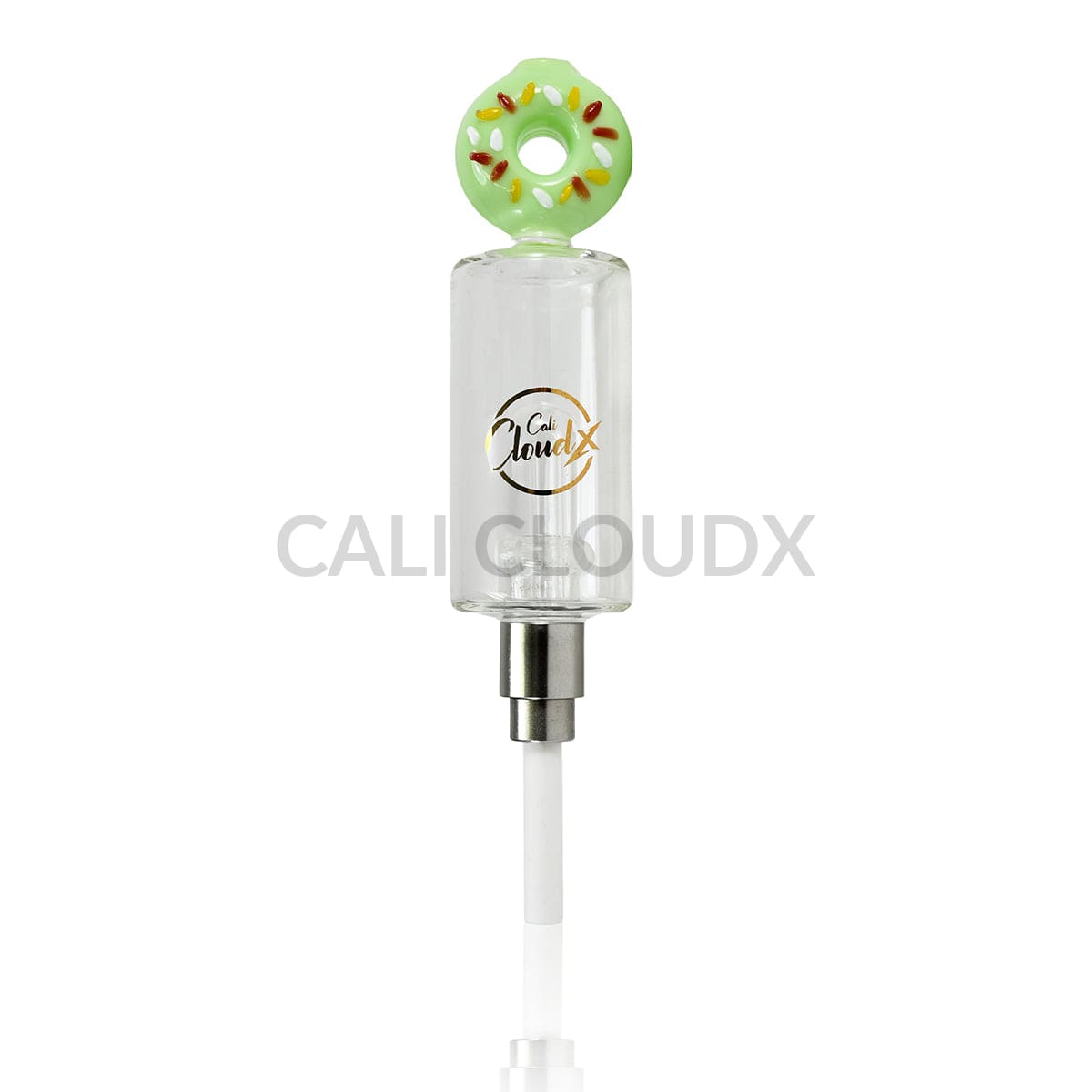 Cali CloudX Donut CX Recycler Nectar Collector – Premium Dab Straw Kit Milky Green Nectar collector