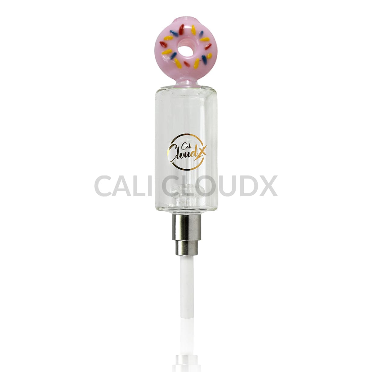 Cali CloudX Donut CX Recycler Nectar Collector – Premium Dab Straw Kit Milky Pink Nectar collector