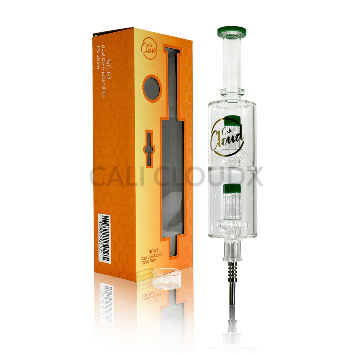 Cali Cloudx Dual DOM Extend CX Jumbo Nectar Collector | 15’’ Dab Tool | Dab Straw