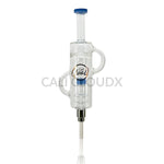 Cali Cloudx Dual DOM Extend CX Recycle Dab Straw Kit– Premium Honey Straw Blue