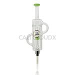 Cali Cloudx Dual DOM Extend CX Recycle Dab Straw Kit– Premium Honey Straw Milky Green