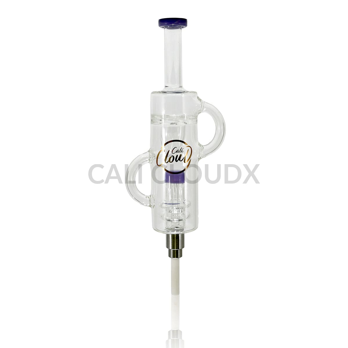 Cali Cloudx Dual DOM Extend CX Recycle Dab Straw Kit– Premium Honey Straw Purple