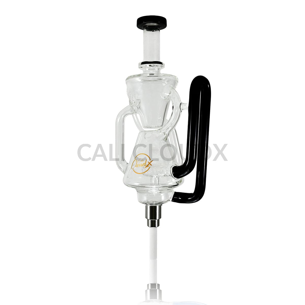 Cali CloudX Dual Dome Extend CX Recycler Premium Dab Straw Kit Black Nectar collector