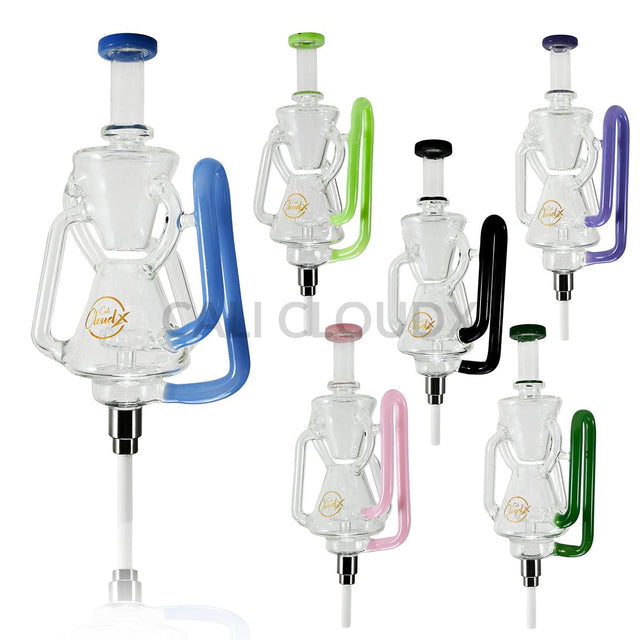 Cali CloudX Dual Dome Extend CX Recycler Premium Dab Straw Kit Nectar collector
