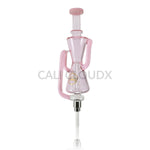 Cali CloudX Dual Dome Extend CX Recycler Premium Dab Straw Kit Pink Nectar collector