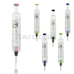 Cali Cloudx Four Disk Recycler Nectar Collector – 10’’ Glass Dab Straw with Perc