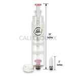 Cali Cloudx Four Disk Recycler Nectar Collector – 10’’ Glass Dab Straw with Perc