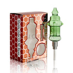 Cali CloudX Marble Rim Color Nectar Collector|Dab Tool | Dab Straw Green