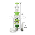 Cali Cloudx Mushroom Recycler Nectar Collector – 7’’ Glass Dab Straw with Perc