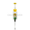 Cali Cloudx Mushroom Recycler Nectar Collector – 7’’ Glass Dab Straw with Perc Yellow