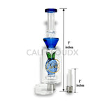 Cali Cloudx Pineapple Recycler Nectar Collector – 7’’ Glass Dab Straw with Perc