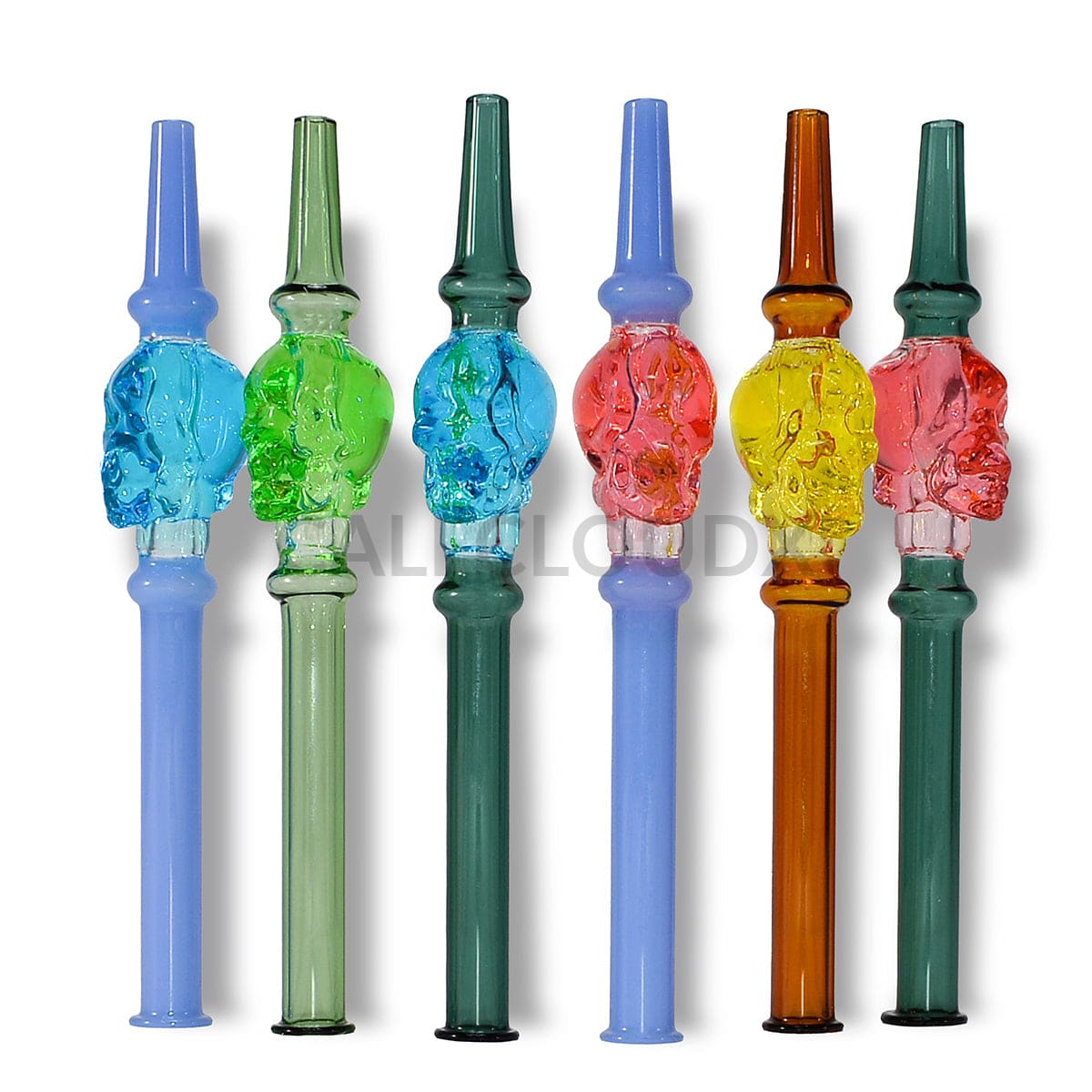 Color Freezable Liquid Skull Honey Straw