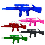 Color Gun Shaped Waterpipe w Wood Stand