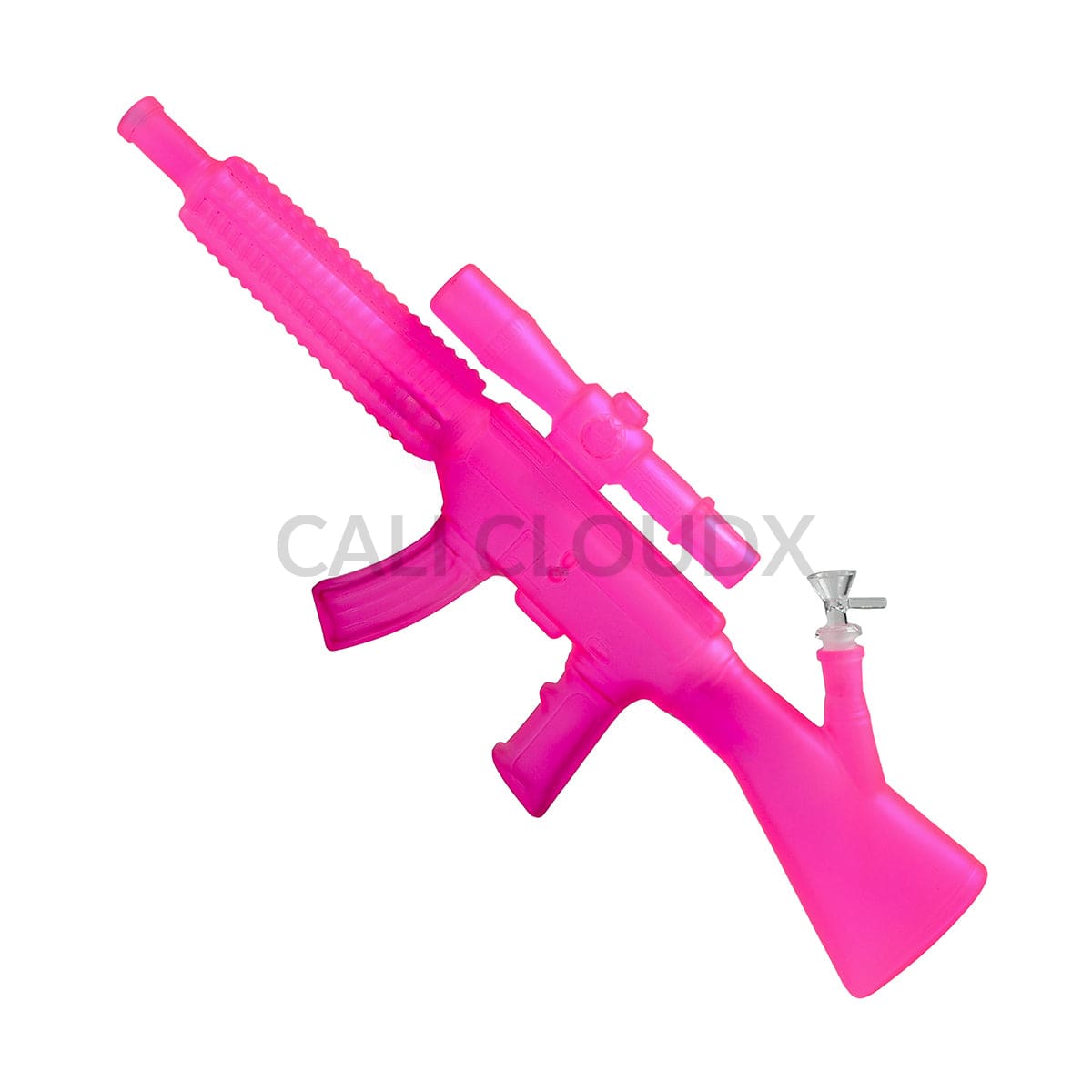 Color Gun Shaped Waterpipe w Wood Stand