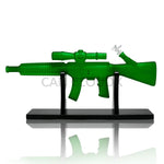Color Gun Shaped Waterpipe w Wood Stand