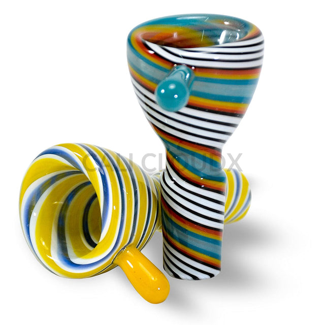 Color Spiral Glass Bowl (5Pcs / $6.00 Ea.)