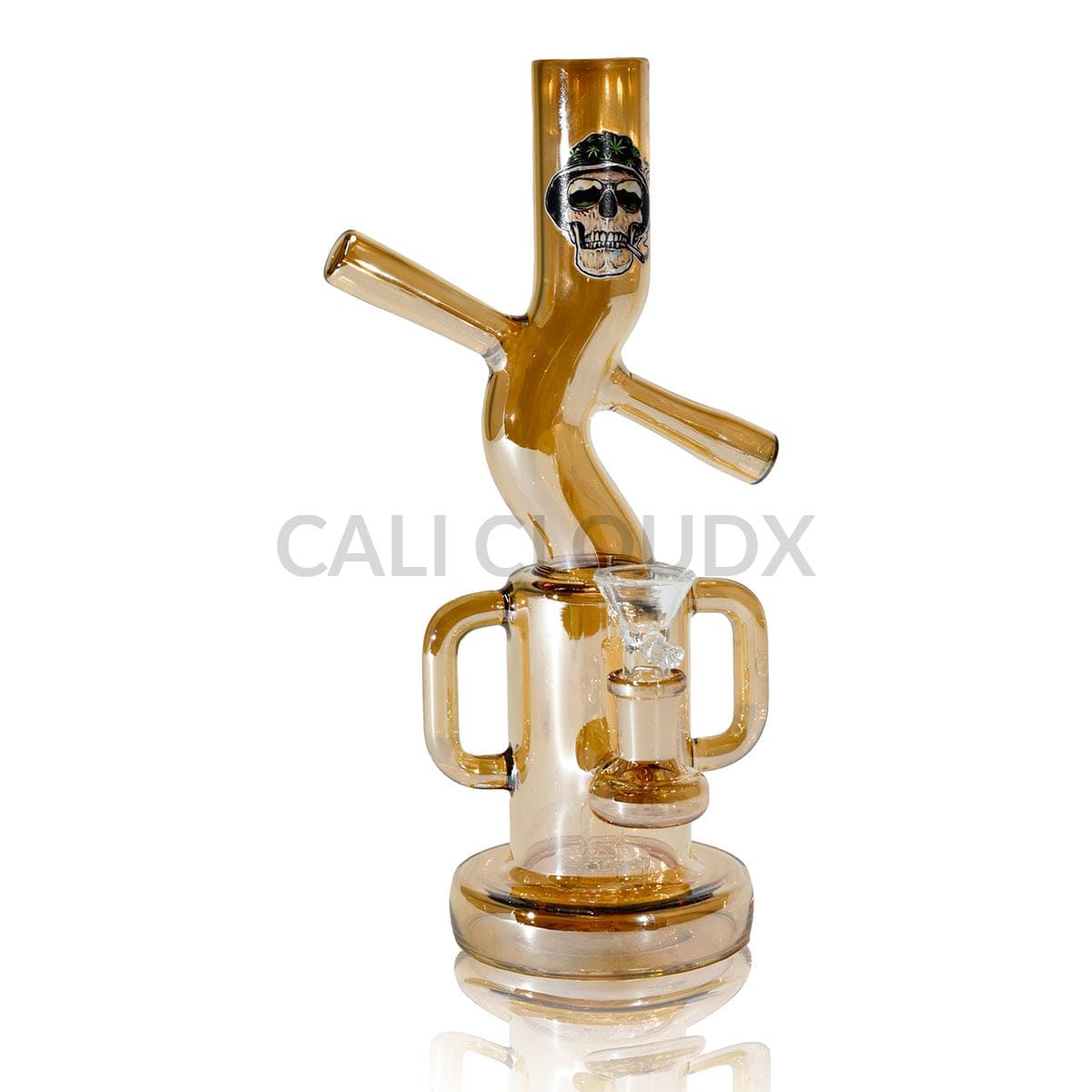 Customized Skull Dancing Design 10’’ Waterpipes Electroplated Colors