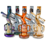 Customized Skull Dancing Design 10’’ Waterpipes Electroplated Colors