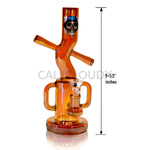 Customized Skull Dancing Design 10’’ Waterpipes Electroplated Colors