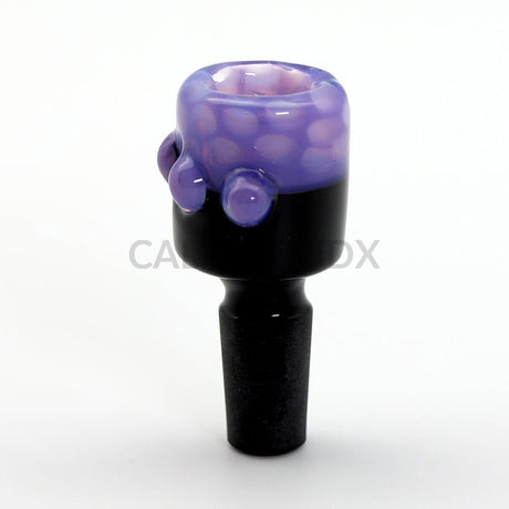 Double Color Honeycomb Glass Bowl 14Mm/18Mm (6Pcs / $6.00 Ea.) 14Mm Purple
