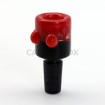 Double Color Honeycomb Glass Bowl 14Mm/18Mm (6Pcs / $6.00 Ea.) 14Mm Scarlet