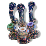 Frit And Swirl Pattern Bubbler