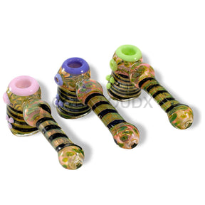 Fumed & Dotted Slime Hammer Bubbler