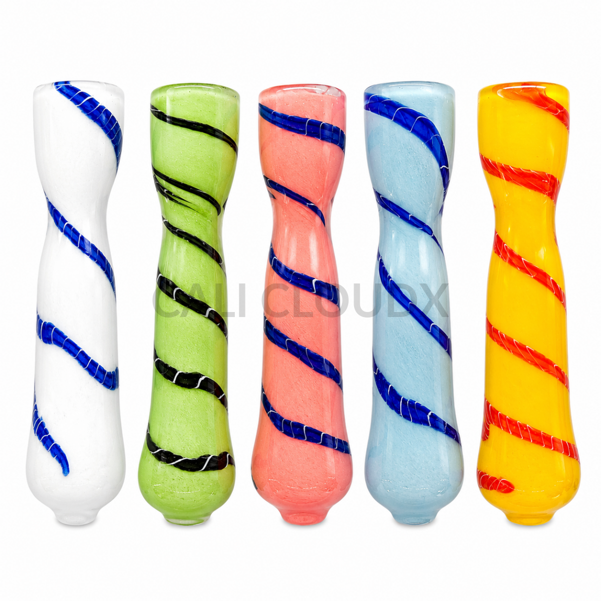 Milky Colored Swirl Chillum