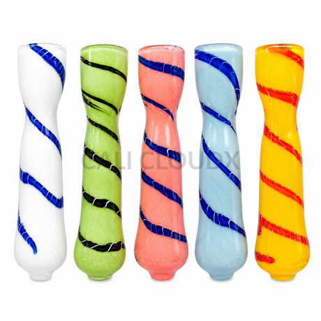 Milky Colored Swirl Chillum