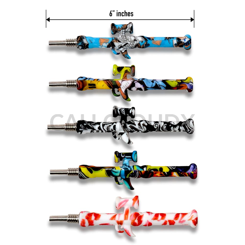 Mini Silicone Gun Nectar Collector - 12 Counts