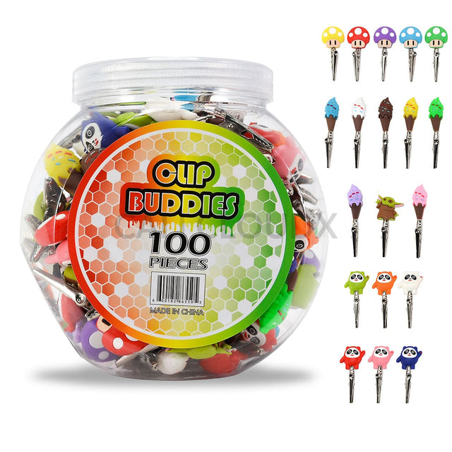 Mix Character Clip Buddies- 10 Count