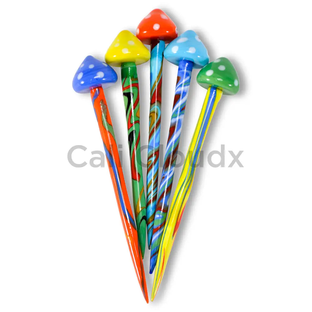 Mushroom Top With Spiral Design Marble Dabber