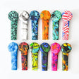 3.25 Silicone Printed Handpipe With Cap