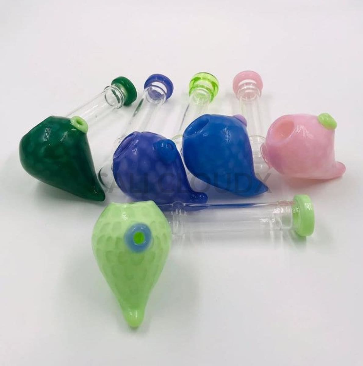 Slime Color Honeycomb & Clear Tube Hammer Bubbler