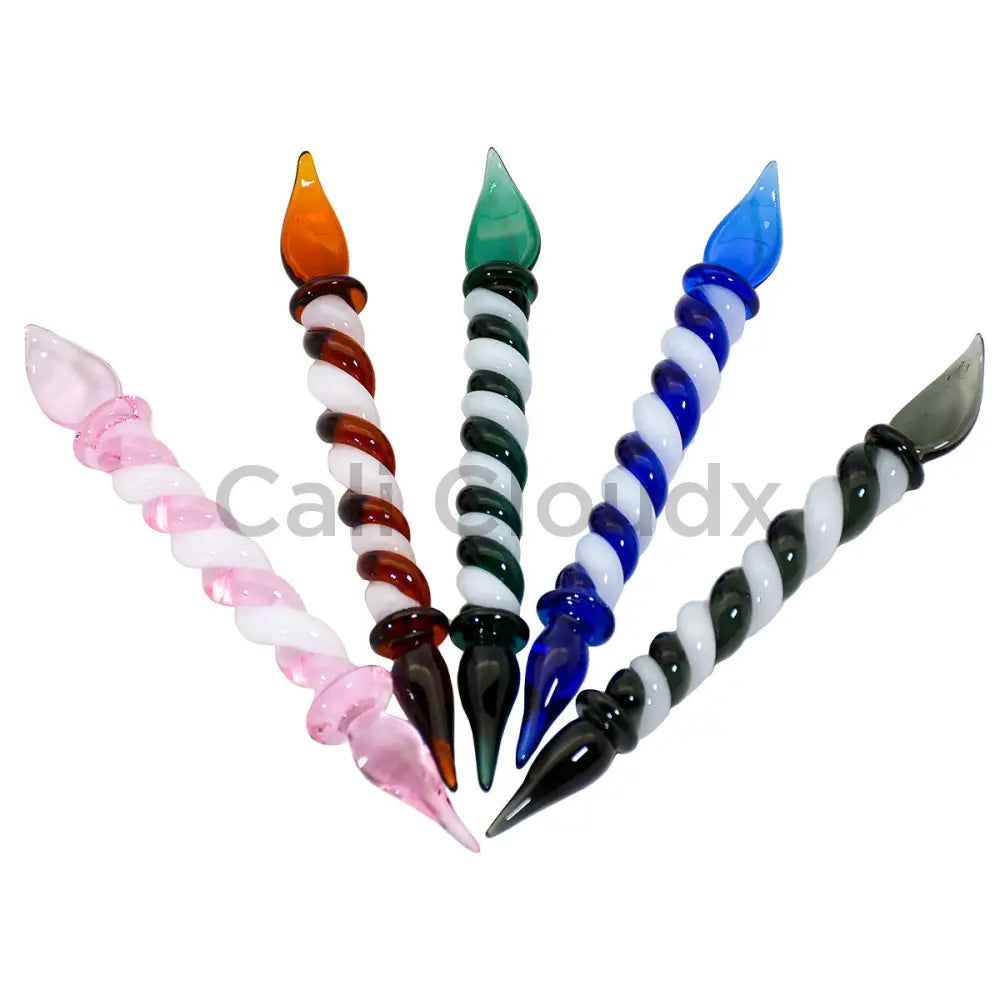 Spiral Style W Paint Brush Design On Both Side Dabber