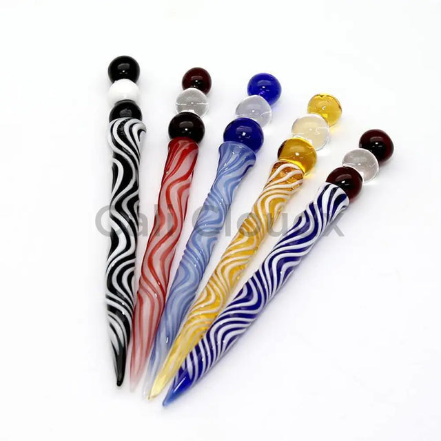 Pencil Style Colorful Dabber With Three Balls Top - Cali Cloudx Inc