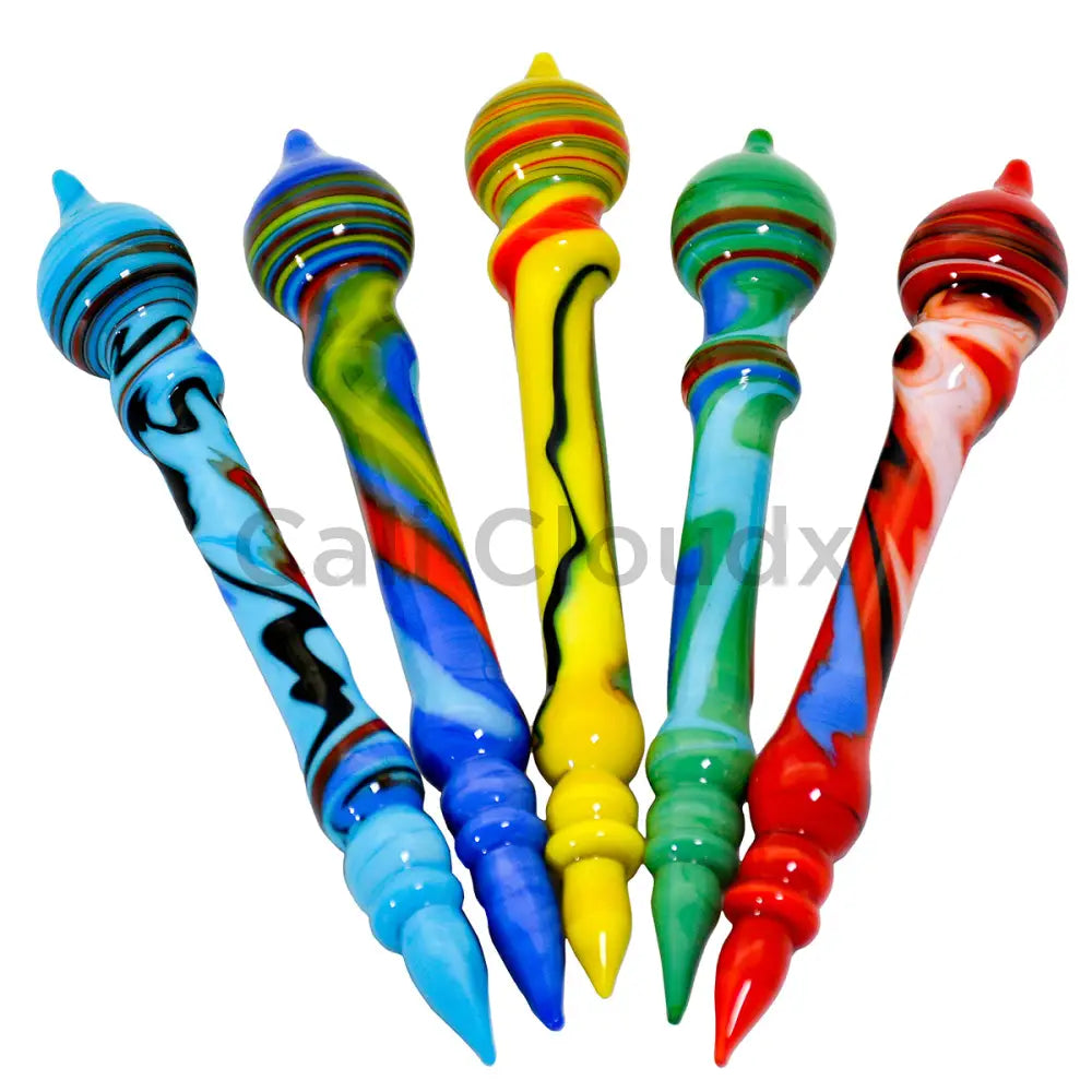 Spiral Art Marble Sphere Top Dabber
