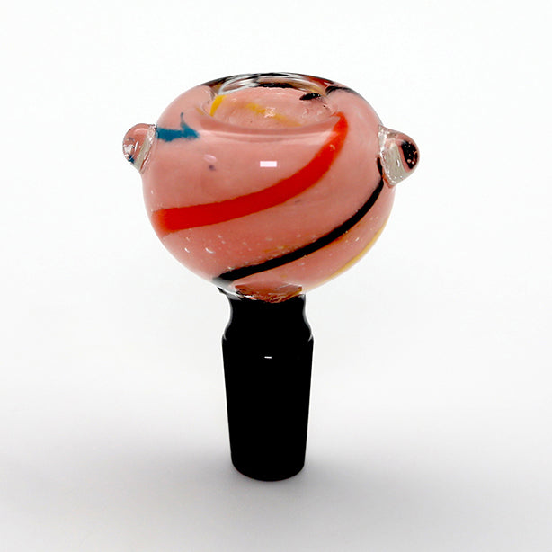 Frit Color Twist Art Black Joint Bowl (5pcs / $3 ea.)